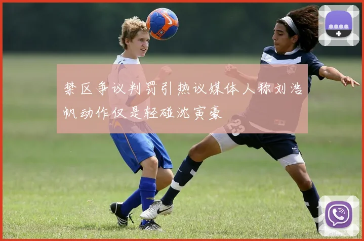 禁区争议判罚引热议媒体人称刘浩帆动作仅是轻碰沈寅豪
