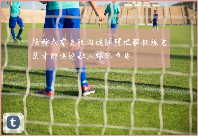 杨瀚森需克服沟通障碍理解教练意图才能快速融入球队节奏